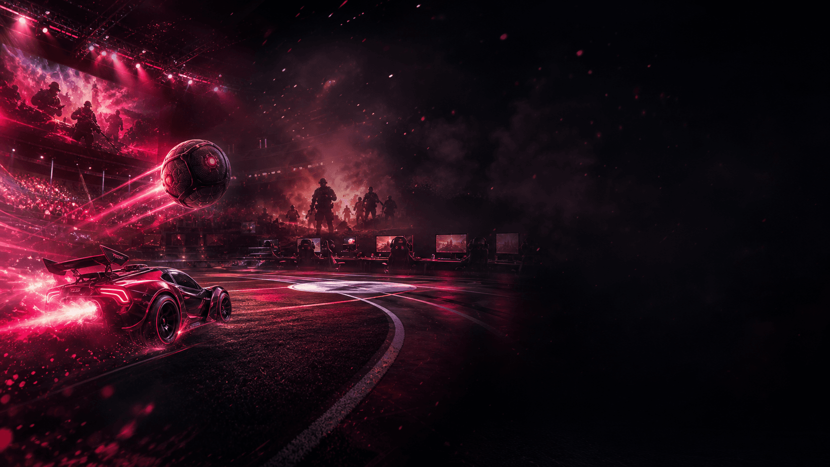 Cinematic esports arena background