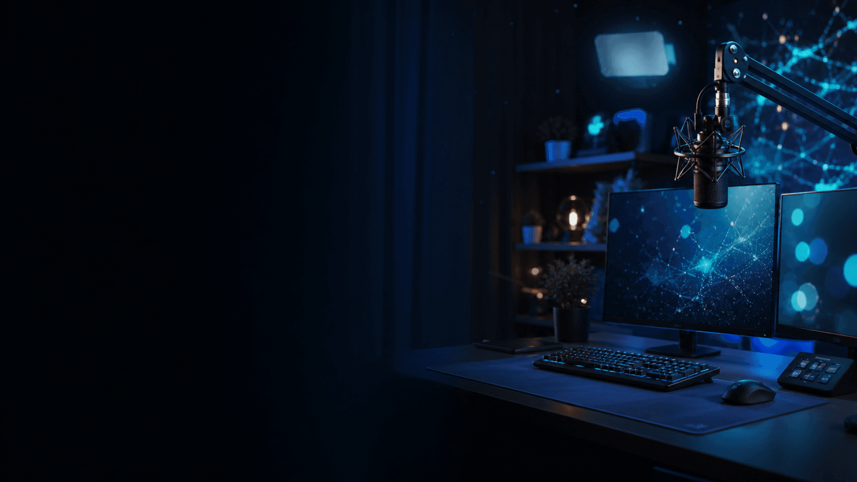 Creator livestream setup background
